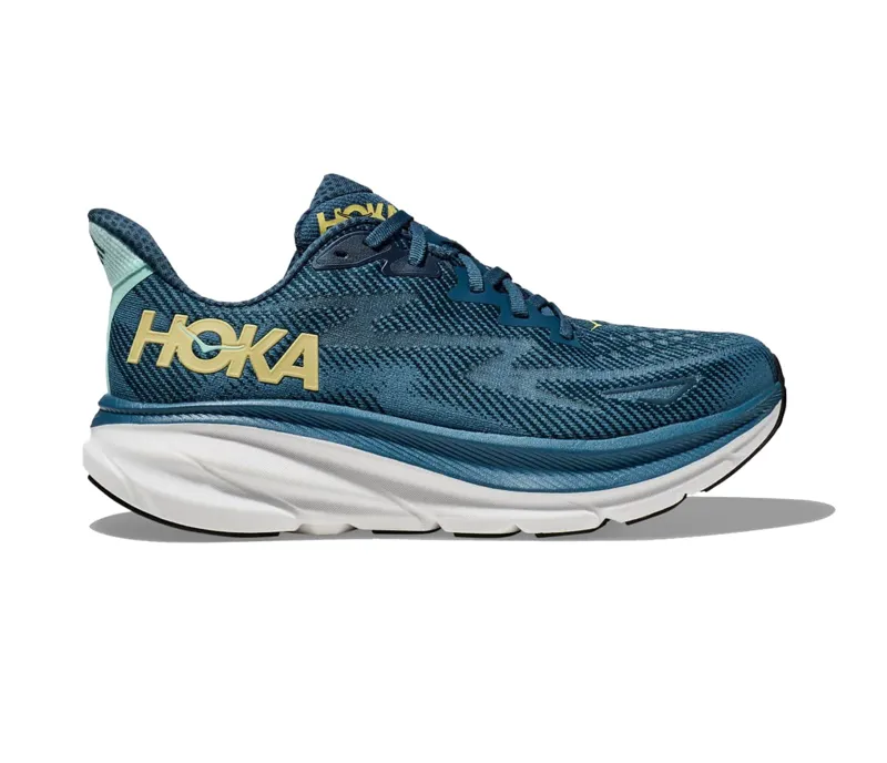  Hoka One One Men's Clifton 9 Running Shoes Midnight Ocean/Bluesteel